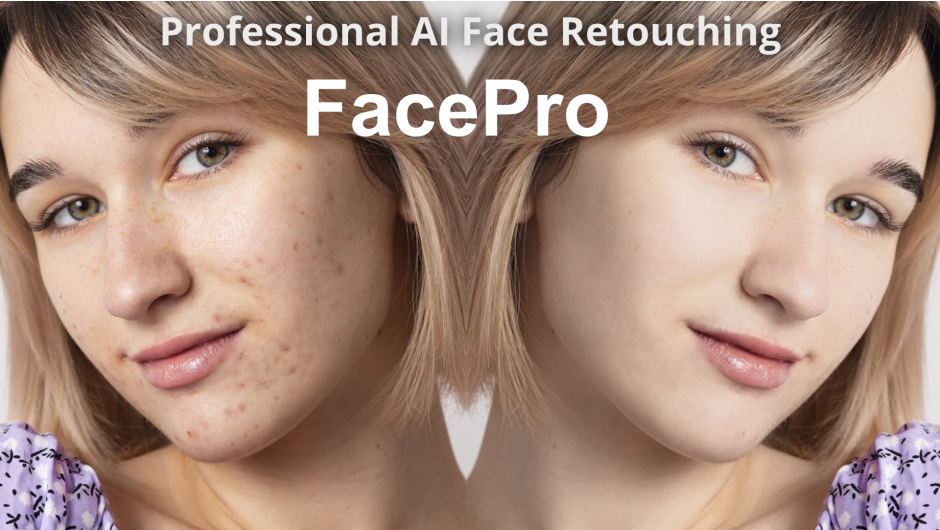 FacePro v1.0.0 AI人脸修饰遮瑕美颜磨皮AE/PR插件