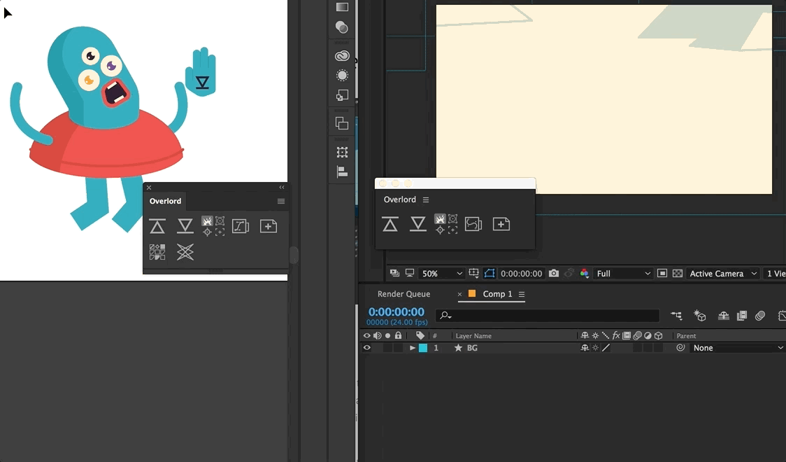 Overlord v2.6.4 AE/AI/PS实时交互MG动画制作神器