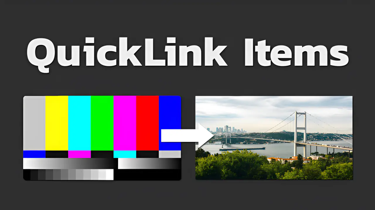 QuickLink Items v1.6 快速查找AE模板丢失素材AE插件